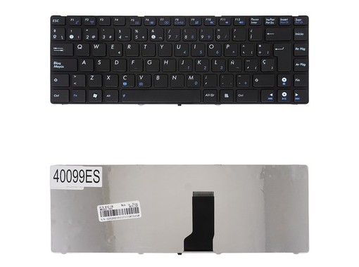 Teclado Español para Asus K42 K43 con marco, referencia 04GNV62KUS01-3