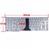 Clavier espagnol 9J.N0B82.00U pour ordinateur portable Asus M51VA et F7L avec cadre noir