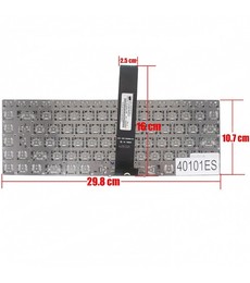 Clavier Espagnol pour ordinateur portable Asus série N46 sans cadre, référence 0KN0-MF1SK13