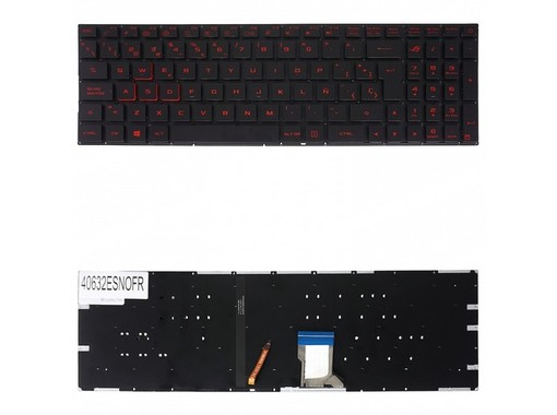 Teclado Español 90NB0DR5-R32FR0 para Asus ROG Strix GL502 GL702 Retroiluminado