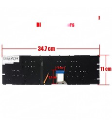 Teclado Espanhol 90NB0DR5-R32FR0 para Asus ROG Strix GL502 GL702 Retroiluminado