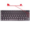 Teclado Espanhol para Asus Transformer Book TX300 0KN0-NY1UK13 sem moldura cor castanha