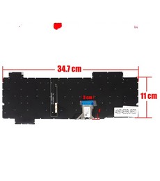 Spanish Keyboard AEBKL403010 for Asus TUF Gaming FX504 FX505 with red backlight