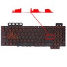 Clavier espagnol AEBKL403010 pour Asus TUF Gaming FX504 FX505 avec rétroéclairage rouge