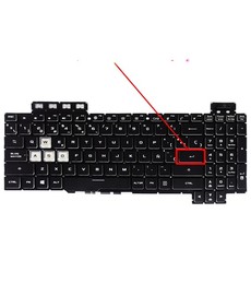 Clavier Espagnol AEBKL403010 pour Asus TUF Gaming FX504 FX505 Rétroéclairé