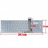Clavier espagnol blanc 13N0-S3A0A01 pour Asus VivoBook E502 E502M sans cadre