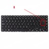 Spanische Tastatur für Asus VivoBook X505 mit Teilenummer AEXKEU00010 ohne Rahmen