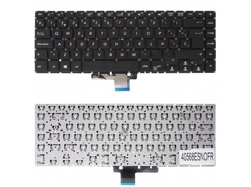 Spanish Keyboard for Asus VivoBook S15 S510 NSK-WK6SQ no frame