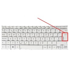 Clavier Espagnol blanc 0KNB0-1122SP00 pour Asus VivoBook S200 S200E X202