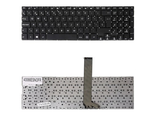 Clavier Espagnol pour Asus VivoBook S551 0KNB0-612DND00 sans cadre