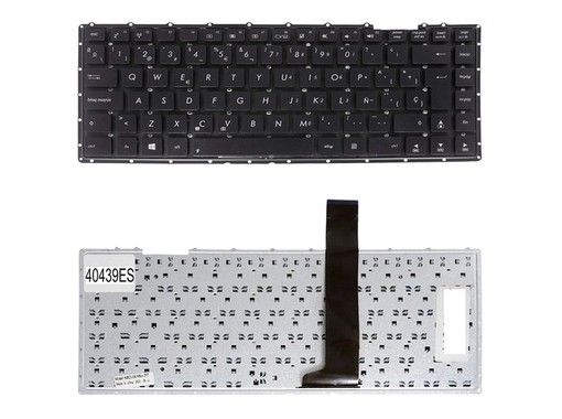 Clavier Espagnol pour ordinateur portable Asus X450 avec numéro de pièce 0KNB0-4109US00
