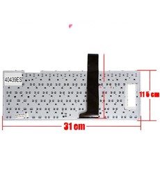 Clavier Espagnol pour ordinateur portable Asus X450 avec numéro de pièce 0KNB0-4109US00