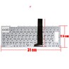 Clavier Espagnol pour ordinateur portable Asus X450 avec numéro de pièce 0KNB0-4109US00