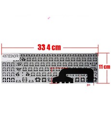 Clavier espagnol ASM17H53US-528 pour ordinateur portable Asus X507 et X570 sans cadre