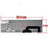 Clavier espagnol ASM17H53US-528 pour ordinateur portable Asus X507 et X570 sans cadre