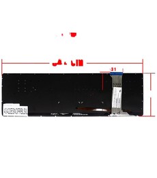 Spanish Keyboard 0KNB0-662CUS00 for Asus GL551 GL752 G551 with backlighting