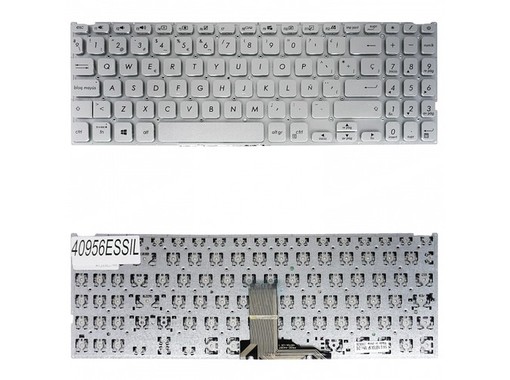 Clavier espagnol ASM18M7 pour Asus X509 et X515 sans cadre couleur argent