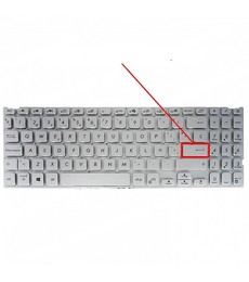 Clavier espagnol ASM18M7 pour Asus X509 et X515 sans cadre couleur argent