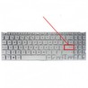Spanische Tastatur ASM18M7 für Asus X509 und X515 rahmenlos silberfarben