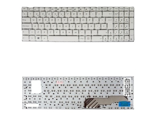 Spanish Keyboard 90NB0CG1-R31UK0 for Asus X541 R541 White Frameless