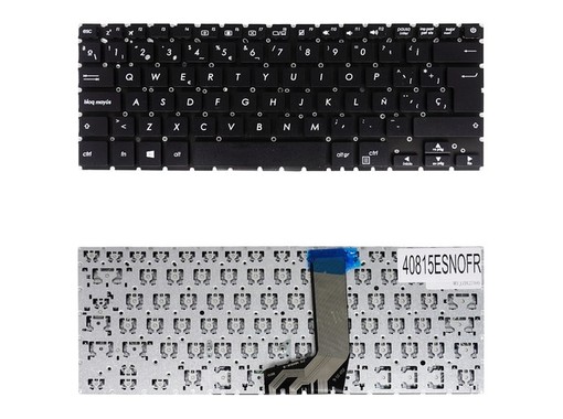 Teclado español para Asus ZenBook X411 S4100 con referencia 90NB0GF2-R31US1 sin marco