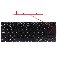 Teclado español para Asus ZenBook X411 S4100 con referencia 90NB0GF2-R31US1 sin marco