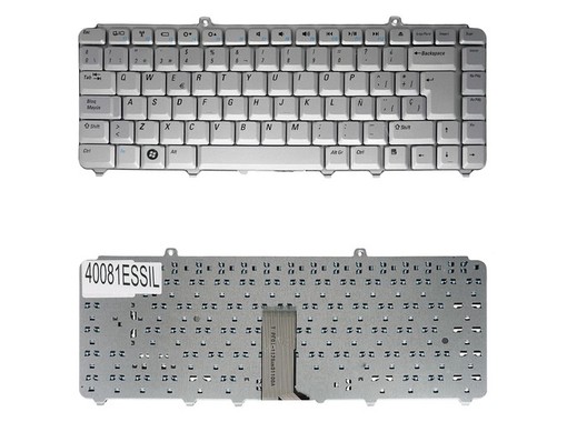 Clavier Espagnol NK750 pour Dell Inspiron 1525 1520 Vostro 1500 couleur argent