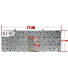 Clavier Espagnol NK750 pour Dell Inspiron 1525 1520 Vostro 1500 couleur argent