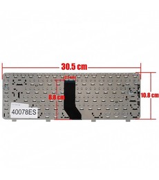 Clavier espagnol 486904-001 pour HP Compaq Presario CQ40 CQ41 CQ45 Noir avec cadre
