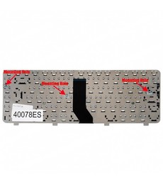 Clavier espagnol 486904-001 pour HP Compaq Presario CQ40 CQ41 CQ45 Noir avec cadre