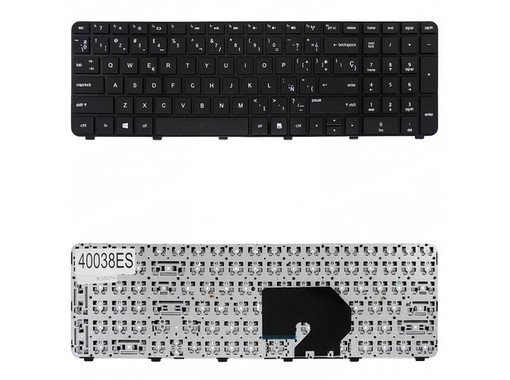 Clavier espagnol pour HP Pavilion DV7-6000 avec cadre noir, référence 664264-001