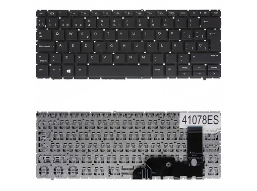 Teclado Espanhol N08383-001 para HP EliteBook 830 G9 e 835 G9 Sem Moldura