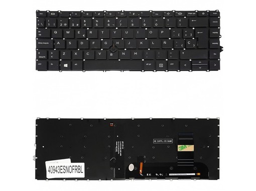 Spanish Keyboard M07090-001 for HP EliteBook 840 G7 and G8 with pointer and backlight