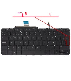Spanish Keyboard 850915-071 for HP EliteBook Folio G1, backlit and frameless