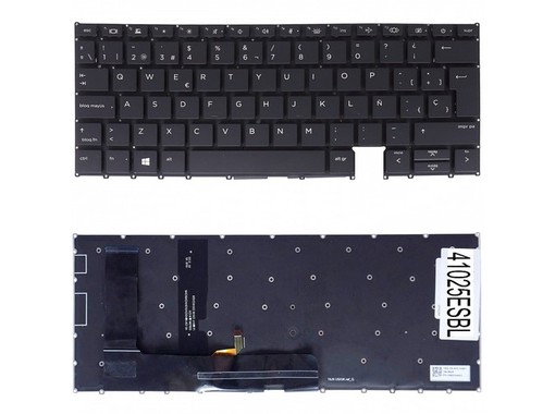 Clavier Espagnol pour HP EliteBook X360 1030 G7 M16981-071 rétroéclairé