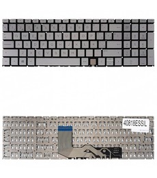 Spanish Keyboard L93226-001 for HP Envy 15-ED 17-CG in silver color and frameless