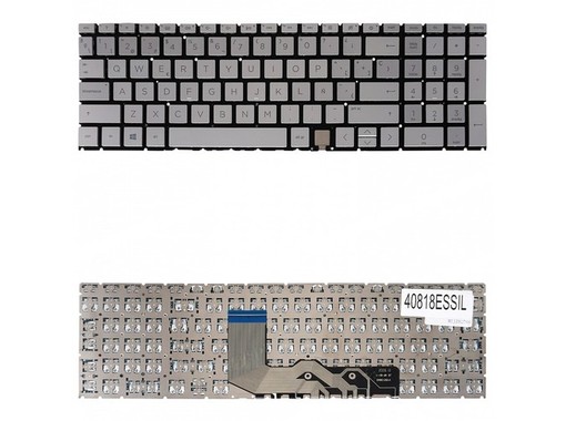 Clavier espagnol L93226-001 pour HP Envy 15-ED 17-CG de couleur argent et sans cadre