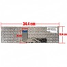 Clavier espagnol L93226-001 pour HP Envy 15-ED 17-CG de couleur argent et sans cadre