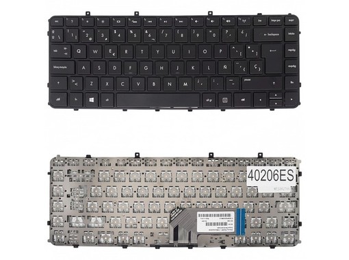 Spanish Keyboard 686836-071 for HP Envy 4 and 6 with black frame