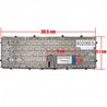 Clavier espagnol 686836-071 pour HP Envy 4 et 6 avec cadre noir