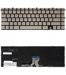 Clavier Espagnol L94518-001 pour HP Envy x360 13-AY 13-BA Doré Rétroéclairé