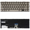 Clavier Espagnol L94518-001 pour HP Envy x360 13-AY 13-BA Doré Rétroéclairé