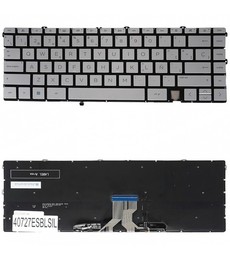 Clavier espagnol L94518-001 pour HP Envy x360 13-AY, 13-BA, 13-BD - Argent Rétroéclairé
