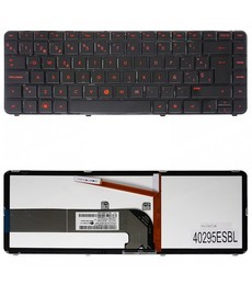 Clavier espagnol rétroéclairé 659298-001 pour HP Pavilion DV4-3000 et DM4-3000