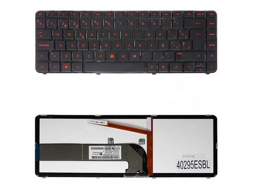 Teclado español retroiluminado 659298-001 para HP Pavilion DV4-3000 y DM4-3000