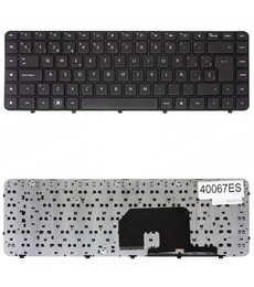 Clavier espagnol 597635-001 pour HP Pavilion DV6-3000 avec cadre noir