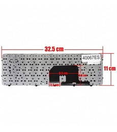 Clavier espagnol 597635-001 pour HP Pavilion DV6-3000 avec cadre noir
