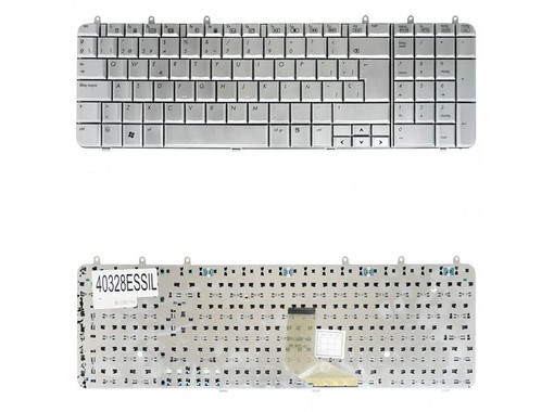 Clavier Espagnol pour HP Pavilion DV7-1000 avec numéro de pièce 500843-001 en couleur argent
