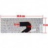 Clavier Espagnol 680555-071 pour HP Pavilion G4-2000 avec cadre noir