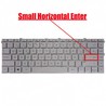 Spanische Tastatur L96524-001 für HP Pavilion x360 14-DW 14-DV rahmenlos silberfarben